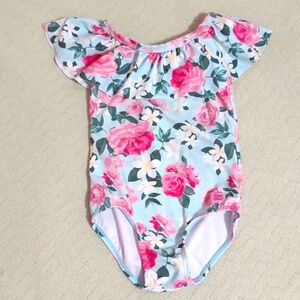 Girls 4T Ruffle Butt brand One piece swimsuit